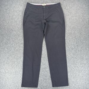 Perk Feel Good Men's Slim Fit Stretch Chinos 35x32 Dark Grey Cotton Blend